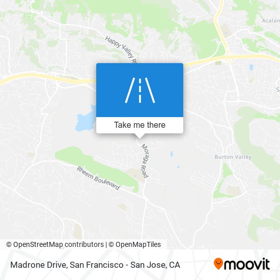 Madrone Drive map