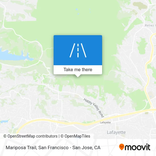 Mariposa Trail map