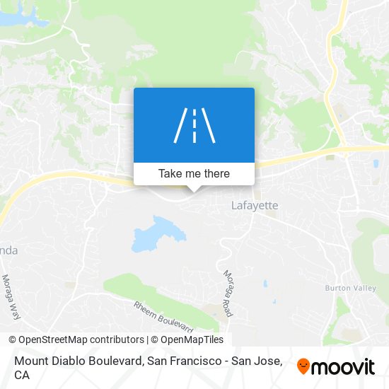 Mount Diablo Boulevard map