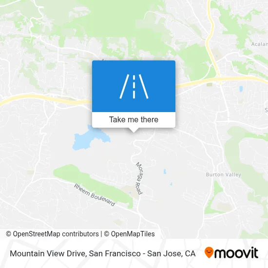 Mountain View Drive map