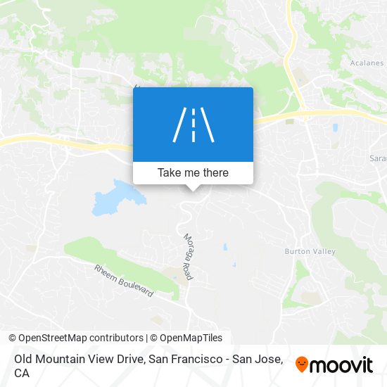 Mapa de Old Mountain View Drive