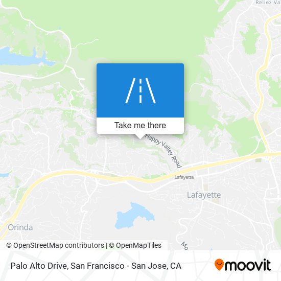 Palo Alto Drive map