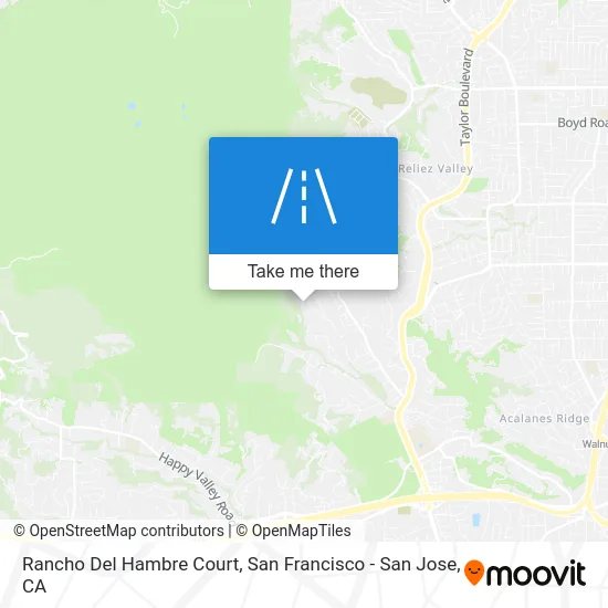 Rancho Del Hambre Court map