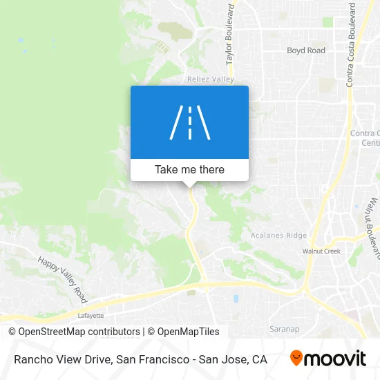 Rancho View Drive map