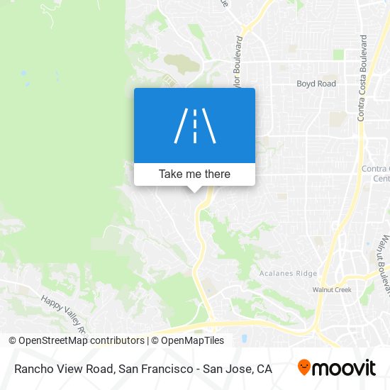 Rancho View Road map