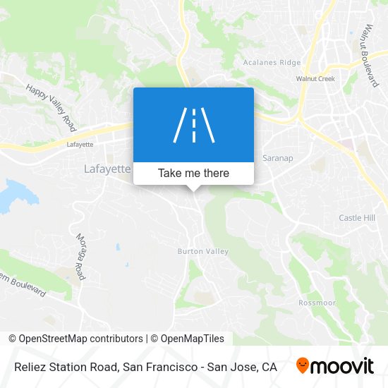 Reliez Station Road map