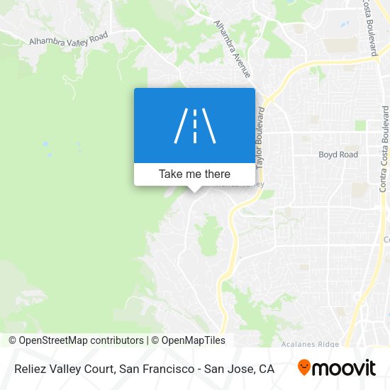 Reliez Valley Court map