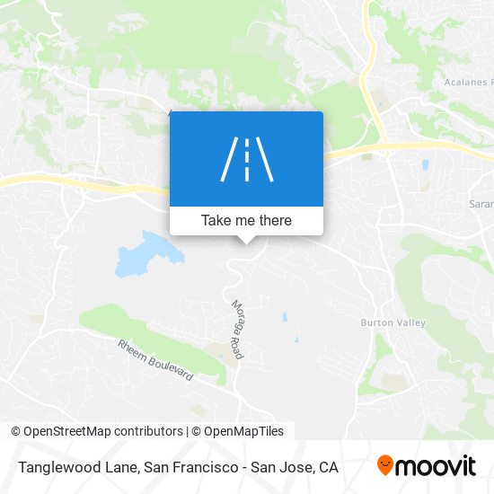 Tanglewood Lane map