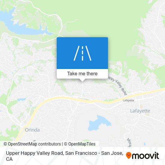 Upper Happy Valley Road map