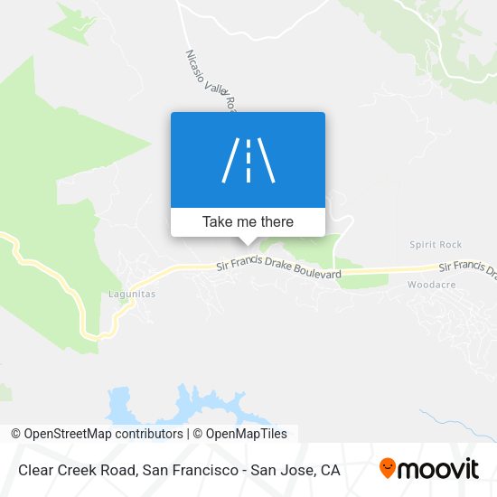 Mapa de Clear Creek Road