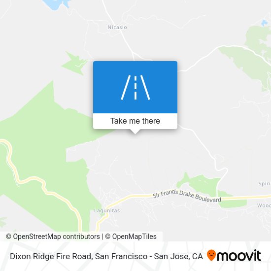 Mapa de Dixon Ridge Fire Road