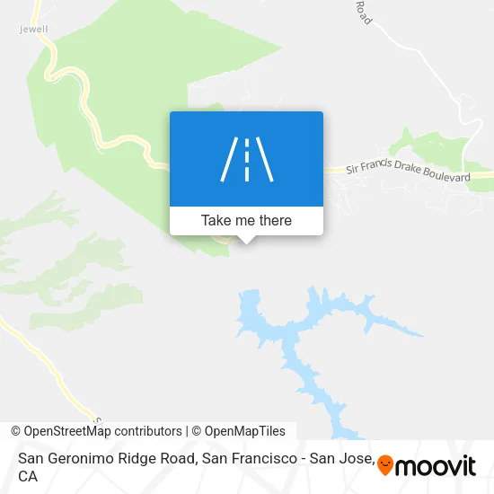 Mapa de San Geronimo Ridge Road