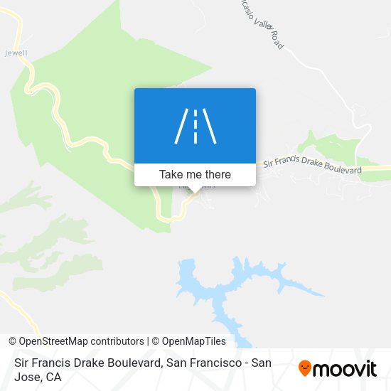 Sir Francis Drake Boulevard map