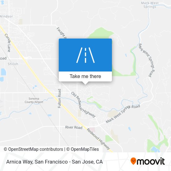 Mapa de Arnica Way