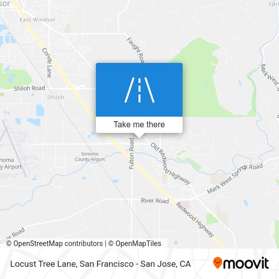 Locust Tree Lane map