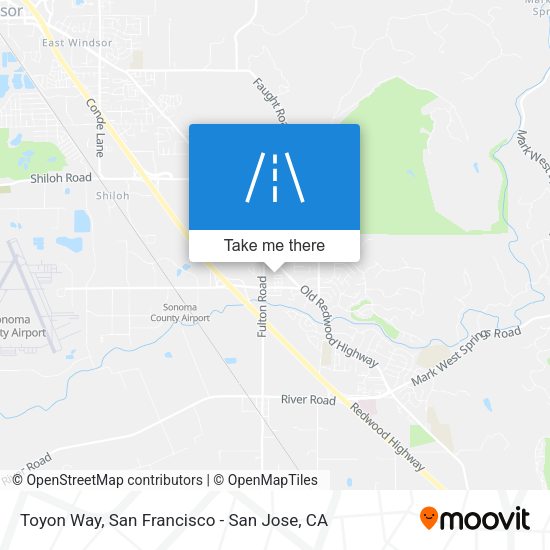 Mapa de Toyon Way