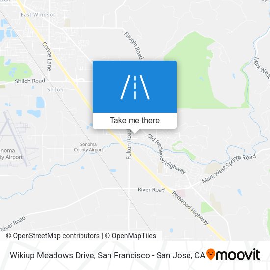 Wikiup Meadows Drive map