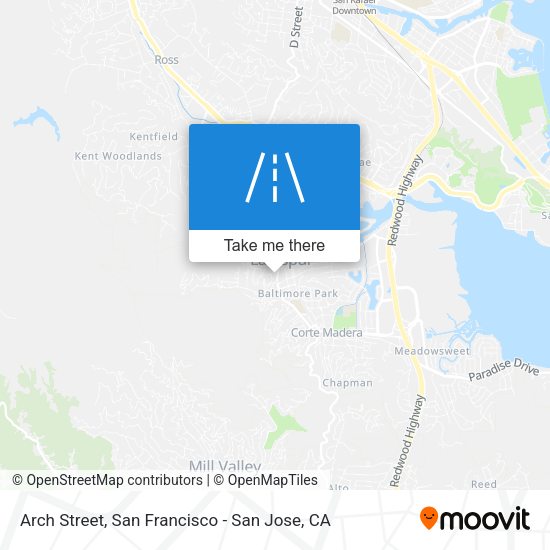 Mapa de Arch Street