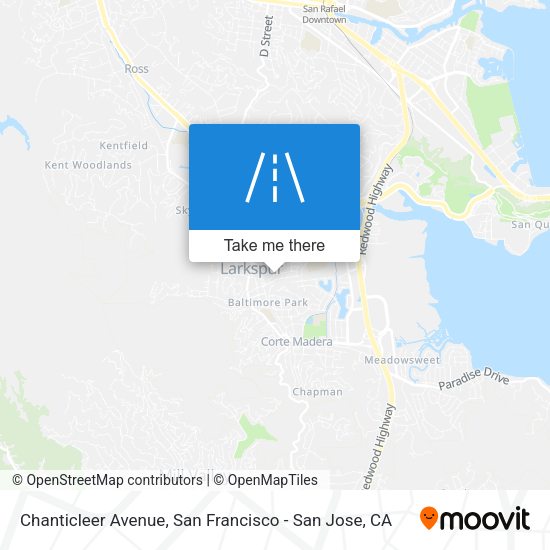 Mapa de Chanticleer Avenue