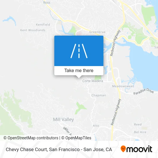 Chevy Chase Court map