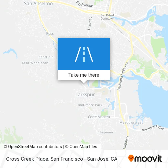 Cross Creek Place map