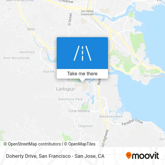 Mapa de Doherty Drive