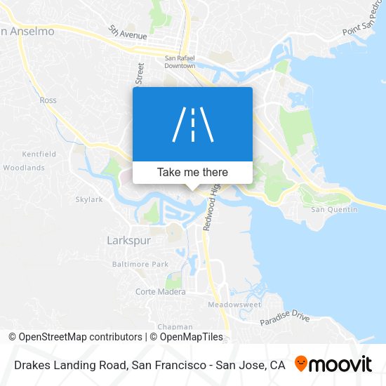 Drakes Landing Road map