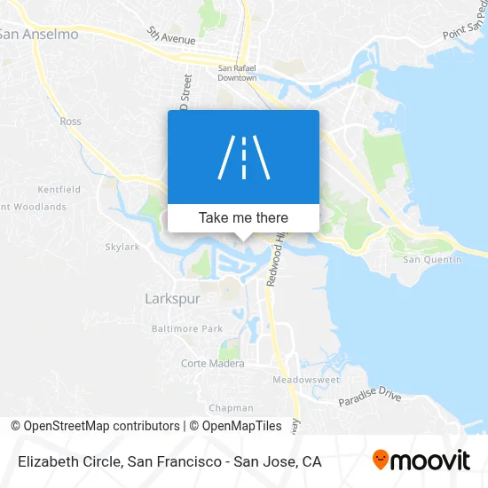 Elizabeth Circle map