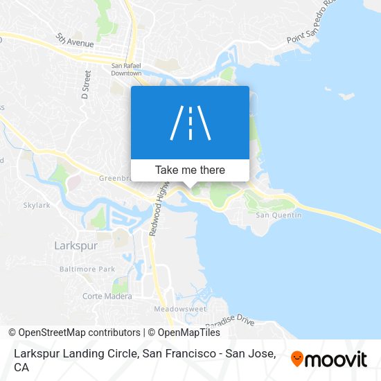 Mapa de Larkspur Landing Circle