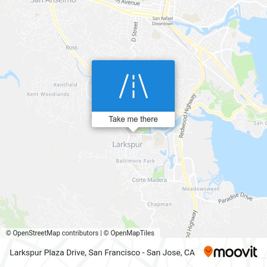 Larkspur Plaza Drive map