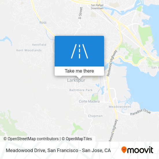 Mapa de Meadowood Drive