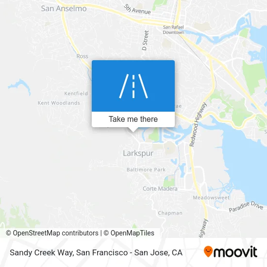Sandy Creek Way map