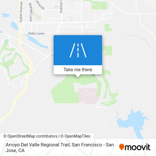 Mapa de Arroyo Del Valle Regional Trail
