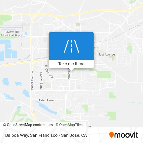 Balboa Way map