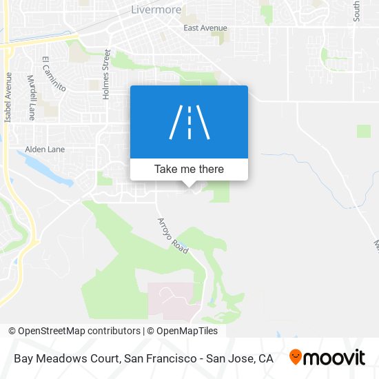 Mapa de Bay Meadows Court