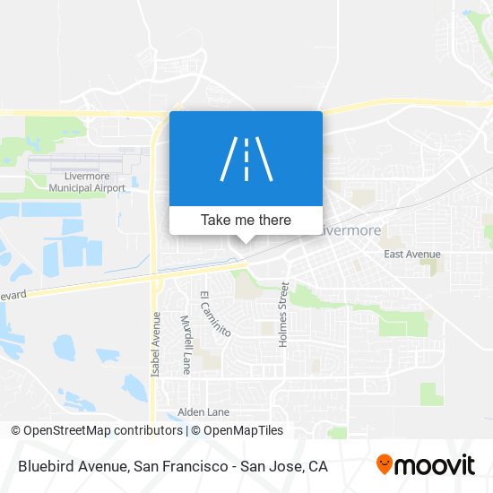 Bluebird Avenue map