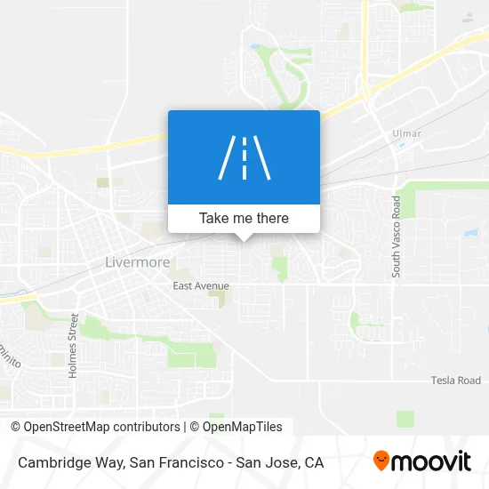 Cambridge Way map