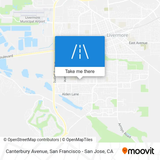 Canterbury Avenue map