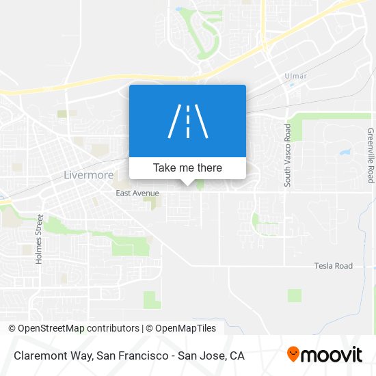 Claremont Way map