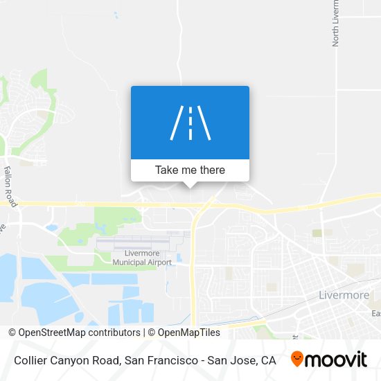 Mapa de Collier Canyon Road