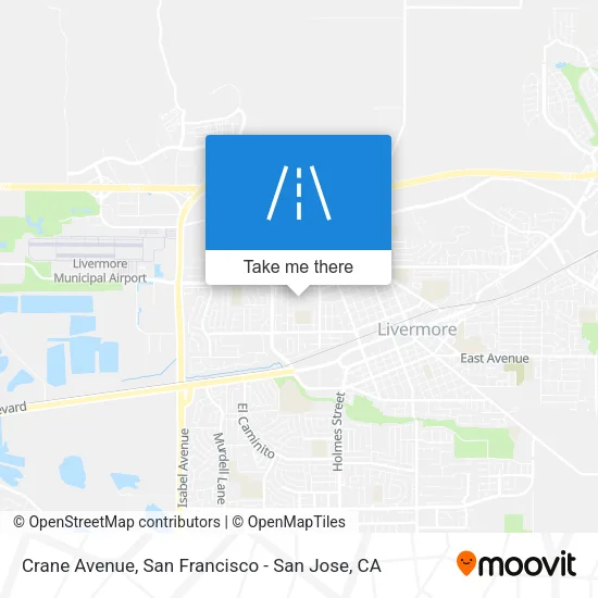 Crane Avenue map
