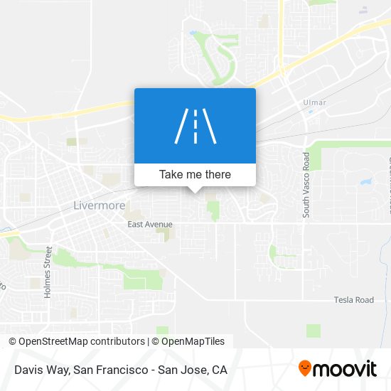 Davis Way map