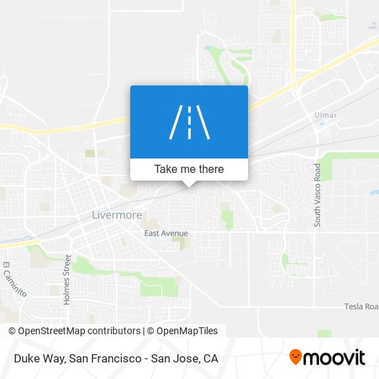 Duke Way map