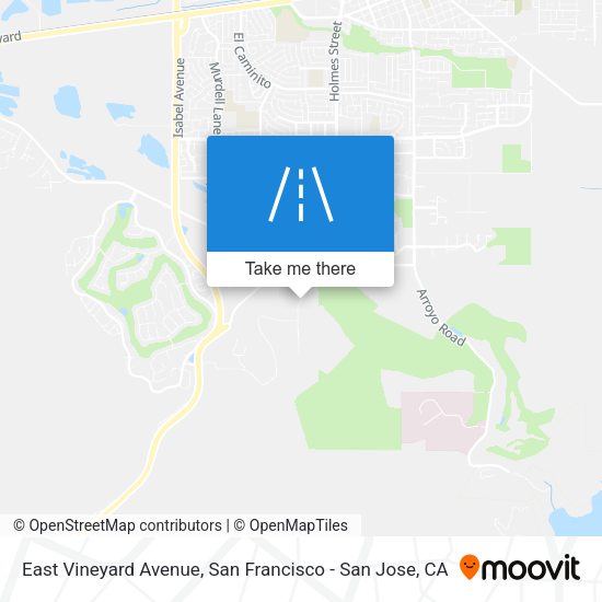 East Vineyard Avenue map