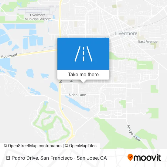 El Padro Drive map