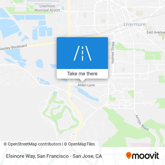 Elsinore Way map