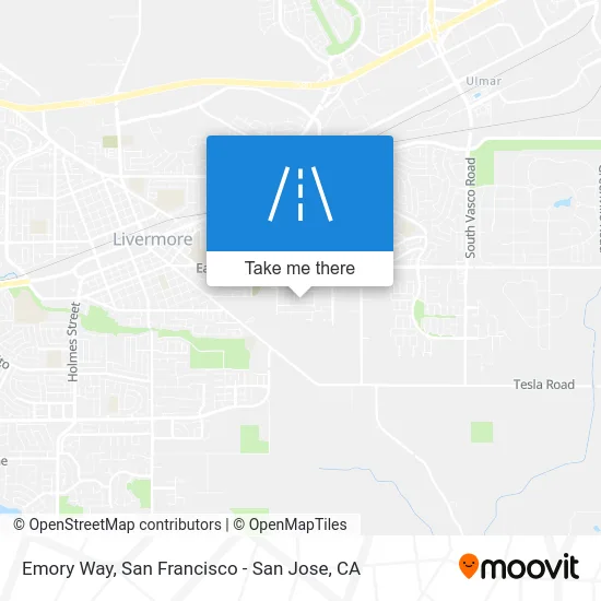 Emory Way map