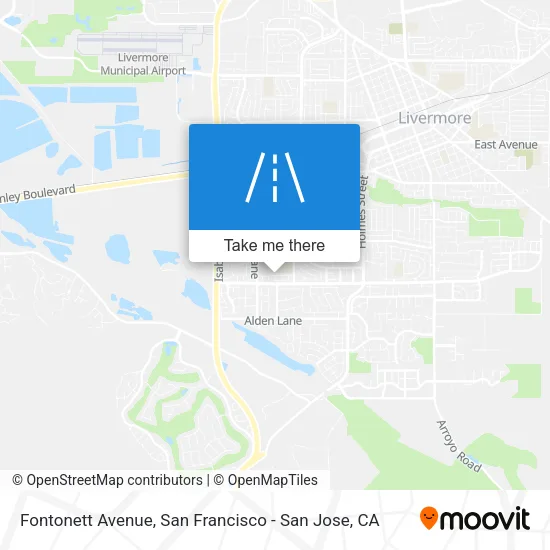 Fontonett Avenue map