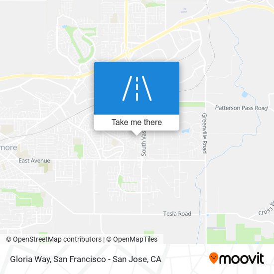 Gloria Way map