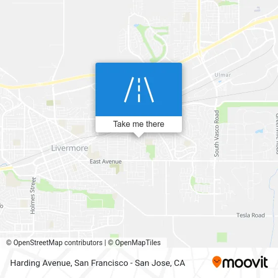 Harding Avenue map